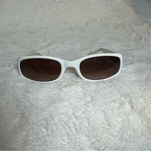 Guess White and Brown Sunglasses